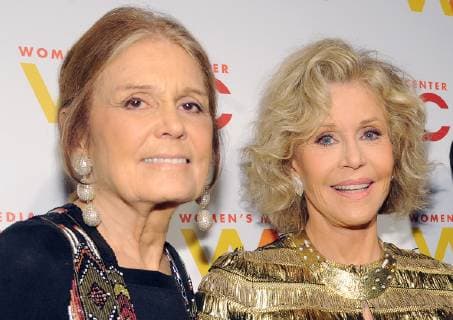 NEW YORK, NY - NOVEMBER 01: Gloria Steinem and Jane fonda attends the 2018 Women s Media Awards at Capitale on November 1, 2018 in New York City.a attends the 2018 Women s Media Awards at Capitale on November 1, 2018 in New York City. Credit Joihn Palmer MediaPunch Copyright: xJohnxPalmerx