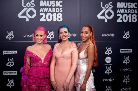 The members of the music band Sweet California arrive at the annual Los 40 Music Awards gala, at the Wizink Center, in Madrid, Spain, 02 November 2018. Los 40 Music Awards in Madrid !ACHTUNG: NUR REDAKTIONELLE NUTZUNG!  Copyright: xLucaxPiergiovannix GRAF209 20181102-636767915367920731