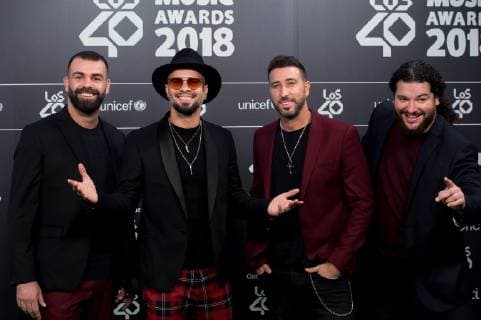 The members of the music band Efecto Pasillo arrive at the annual Los 40 Music Awards gala, at the Wizink Center, in Madrid, Spain, 02 November 2018. Los 40 Music Awards in Madrid !ACHTUNG: NUR REDAKTIONELLE NUTZUNG!  Copyright: xLucaxPiergiovannix GRAF243 20181102-636767936405282288