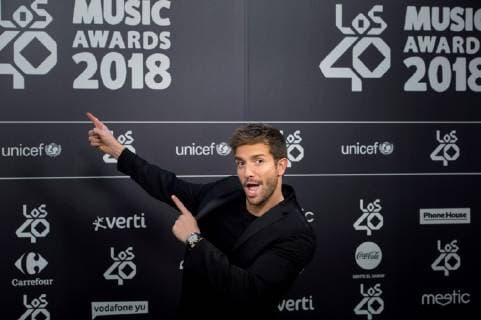 Spanish singer Pablo Alboran arrives at the annual Los 40 Music Awards gala, at the Wizink Center, in Madrid, Spain, 02 November 2018. Los 40 Music Awards in Madrid !ACHTUNG: NUR REDAKTIONELLE NUTZUNG!  Copyright: xLucaxPiergiovannix GRAF252 20181102-636767937113102494