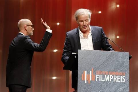 Peter Lohmeyer and Leander Haußmann at the 8th Günter Rohrbach Film Award 2018 in the New Blower Hall Neunkirchen Neunkirchen 02 11 2018 Foto:xP.xBackx xFuturexImage