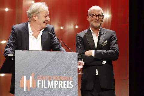 Leander Haußmann and Peter Lohmeyer at the 8th Günter Rohrbach Film Award 2018 in the New Blower Hall Neunkirchen Neunkirchen 02 11 2018 Foto:xP.xBackx xFuturexImage