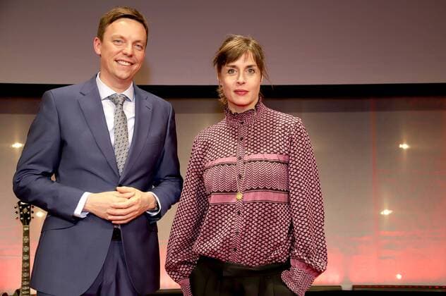 Tobias Hans and Susanne Wolff at the 8th Günter Rohrbach Film Award 2018 in the Neue Gebläsehalle Neunkirchen Neunkirchen 02 11 2018 Foto:xP.xBackx xFuturexImage