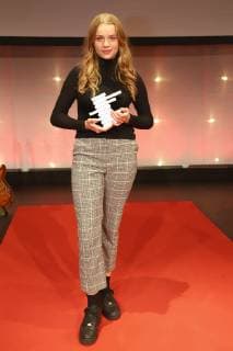 Luna Wedler at the 8th Günter Rohrbach Film Award 2018 in the Neue Gebläsehalle Neunkirchen Neunkirchen 02 11 2018 Foto:xP.xBackx xFuturexImage