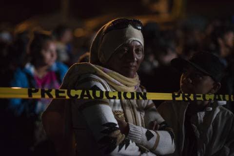 Members of the migrant caravan continue on their way through the municipality of Sayula de Alemán, in the state of Veracruz, Mexico. The members of the caravan of migrants who entered Mexico on October 19 resumed today on foot from the early hours of the day the roads of southern Veracruz on their way to the United States, after the buses promised by local authorities They will not arrive at the place. Migrants resume exodus on foot through Veracruz after buses failed to arrive !ACHTUNG: NUR REDAKTIONELLE NUTZUNG!  Copyright: xÁngelxHernándezx MEX010 20181103-636768667364629224