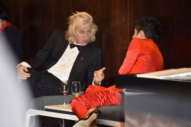 Bob Geldof and Dunja Hayali at the 25th Festive Opera Gala for the German Aids Foundation at the Deutsche Oper Berlin 03 11 2018 Foto:xN.xKubelkax xFuturexImage