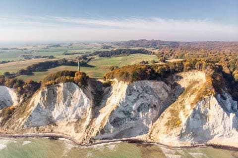 The picturesque coastal landscape of the Danish Baltic Sea island of Mon is known for its chalk cliffs.