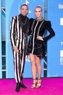 Evan Ross with his wife Ashlee Simpson at the MTV European Music Awards 2018 at the Bizkaia Arena Bilbao 04 11 2018 Foto:xR.xWagnerx xFuturexImage
