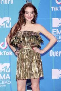 Lindsay Lohan at the MTV European Music Awards 2018 at the Bizkaia Arena Bilbao 04 11 2018 Foto:xR.xWagnerx xFuturexImage