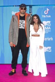 Afrojack and Elettra Lamborghini at the MTV European Music Awards 2018 in the Bizkaia Arena Bilbao 04 11 2018 Foto:xR.xWagnerx xFuturexImage