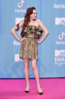 Lindsay Lohan at the MTV European Music Awards 2018 at the Bizkaia Arena Bilbao 04 11 2018 Foto:xA.xHübnerx xFuturexImage