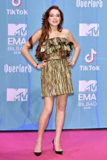 Lindsay Lohan at the MTV European Music Awards 2018 at the Bizkaia Arena Bilbao 04 11 2018 Foto:xA.xHübnerx xFuturexImage
