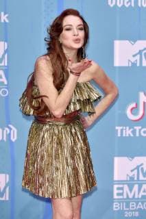 Lindsay Lohan at the MTV European Music Awards 2018 at the Bizkaia Arena Bilbao 04 11 2018 Foto:xA.xHübnerx xFuturexImage