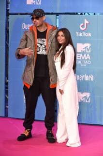 Afrojack and Elettra Lamborghini at the MTV European Music Awards 2018 in the Bizkaia Arena Bilbao 04 11 2018 Foto:xA.xHübnerx xFuturexImage