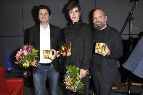 Marcos Kantis Susanne Wolff and Wolfgang Fischer at the Metropolis 2018 German Director Award Ceremony at the Munich Academy of Television and Film 04 11 2018 Foto:xP.xSchönbergerx xFuturexImage