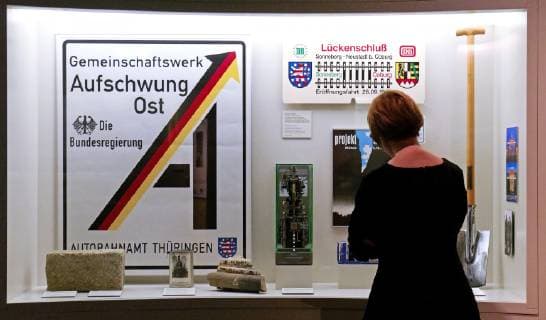 Minister of Culture Monika Gruetters CDU opened the new permanent exhibition of the Contemporary History Forum Leipzig on Monday eveni Copyright: epd-bild PeterxEndig EDITORIAL USE ONLY