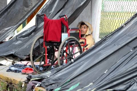 November 7, 2018 - EUM20181107NAC01.JPG.CIUDAD DE MEXICO, MigrationMigracion-Caravana.- Aspectos de este miercoles 7 de noviembre de 2018, del campamento de migrante instalados en el estadio Jesus Martinez Palillo , en la demarcacion de Iztacalco, Ciudad de Mexico. Foto: Agencia EL UNIVERSAL Ariel OjedaRDB.  - ZUMAu78_ 20181107_zaf_u78_012 Copyright: xElxUniversalx