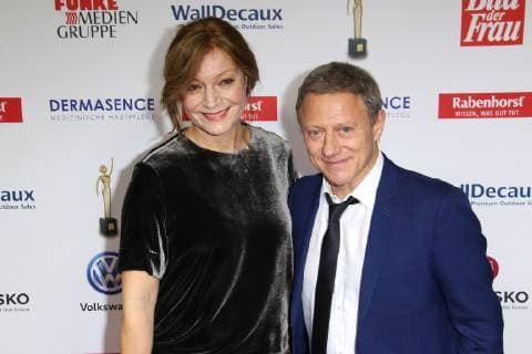 Elke Winkens and Axel Pape at the award ceremony Goldene Bild der Frau on 7 11 2018 in Hamburg Goldene Bild der Frau award ceremony 2018 in Hamburg