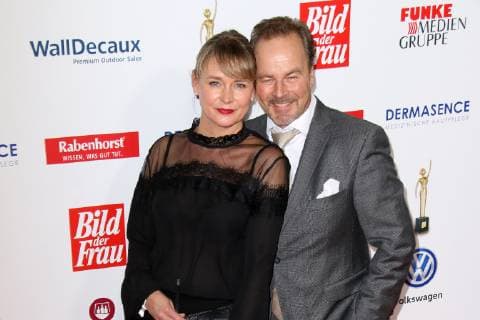 Till Demtroeder and Stefanie Millat at the award ceremony Goldene Bild der Frau on 7 11 2018 in Hamburg Goldene Bild der Frau award ceremony 2018 in Hamburg