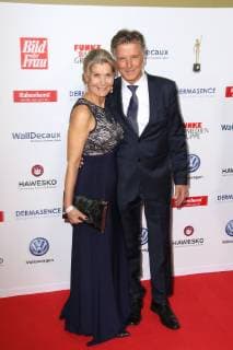Christine Mayn and her husband Nick Wilder at the award ceremony Goldene Bild der Frau on 7 11 2018 in Hamburg Goldene Bild der Frau award ceremony 2018 in Hamburg