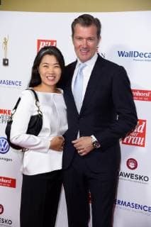 John Juergens with his wife Hayah Juergens at the award ceremony Die Goldene Bild der Frau at the Stage Operettenhaus in Hamburg on 07 11 2018