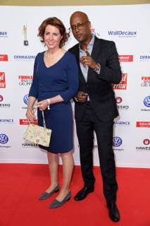Monica Lierhaus Yared Dibaba at the award ceremony The Golden Picture of Woman at the Stage Operettenhaus in Hamburg on 07 11 2018