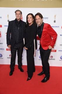Sven Martinek Katy Karrenbauer Falk Willy Wild at the award ceremony The Golden Picture of Woman at the Stage Operettenhaus in Hamburg on 07 11 2018