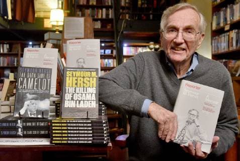 Entertainment Themen der Woche KW45 Entertainment Bilder des Tages Discussion with American investigative journalist Seymour Hersh, holder of Pulitzer Prize in Prague, Czech Republic, November 8, 2018. Then he signs his latest book Reporter: A Memoir. (CTKxPhoto VitxSimanek) CTKPhotoP201811081034501  VIS 001