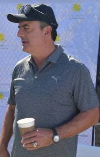 FORT LAUDERDALE, FL - NOVEMBER 09: Sex In The City Actor Chris Noth playing tennis on November 9, 2018, in Fort Lauderdale, Florida...People: Chris Noth Fort Lauderdale United States Of America - ZUMAs214 20181109_zba_s214_037 Copyright: xSMGx