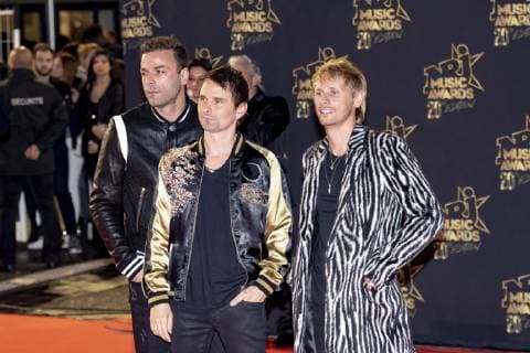 Muse - Chris Wolstenholme - Matt Bellamy - Dominic Howard CELEBRITEE - 20th NRJ Music Awards - Cannes - 10 11 2018 NorbertScanella Panoramic 