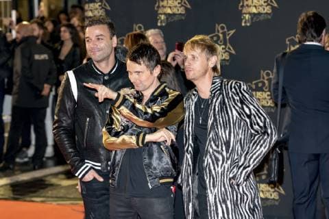 Muse - Chris Wolstenholme - Matt Bellamy - Dominic Howard CELEBRITEE - 20th NRJ Music Awards - Cannes - 10 11 2018 NorbertScanella Panoramic 