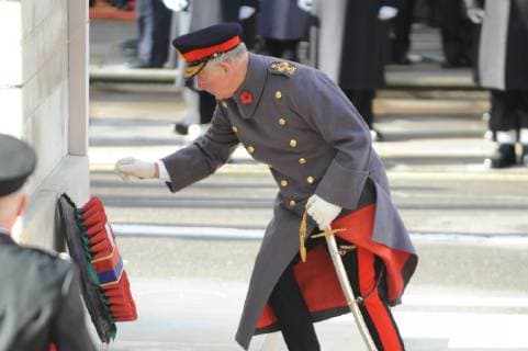 The National Service of Remembrance at the Cenotaph, London to remember those who have died from all conflicts since the First World War. The customary Two Minutes Silence is observed at 11.00 am. Following the Royal British Legion s Veterans March, 10,000 members of the public take part in A Nation s Thank You - The People s Procession. The procession past the Cenotaph is an opportunity for the public to give thanks to a generation who endured and sacrificed so much. NOVEMBER 11th 2018  TSTx184185