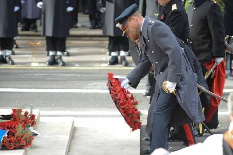 The National Service of Remembrance at the Cenotaph, London to remember those who have died from all conflicts since the First World War. The customary Two Minutes Silence is observed at 11.00 am. Following the Royal British Legion s Veterans March, 10,000 members of the public take part in A Nation s Thank You - The People s Procession. The procession past the Cenotaph is an opportunity for the public to give thanks to a generation who endured and sacrificed so much. NOVEMBER 11th 2018  TSTx184185