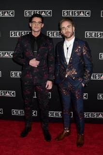 11 November 2018 - Nashville, Tennessee - Mitch Thompson, Tom Jordan. 2018 SESAC Nashville Music Awards honoring the songwriters and music publishers behind the year?s most-performed Country and Americana songs held at the Country Music Hall of Fame and Museum. Photo Credit: Dara-Michelle Farr AdMedia 232257 2018-11-11 TN Nashville Etats-Unis  Copyright: xAdMediax STAR_232257_003