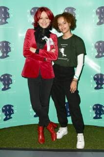 English vocal coach Carrie Grant and English actress Talia Grant attend The Diana Award Photocall at Alexandra Palace in London. NOVEMBER 12th 2018  SLIx184197