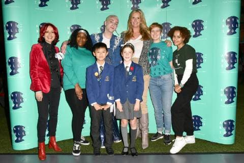 Carrie Grant, Jamie Campbell Bower, Penny Lancaster and Talia Grant attend The Diana Award Photocall at Alexandra Palace in London. NOVEMBER 12th 2018  SLIx184197