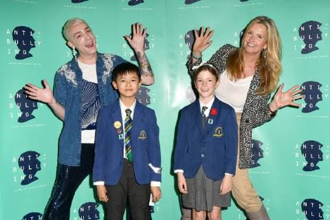 Jamie Campbell Bower and Penny Lancaster attend The Diana Award Photocall at Alexandra Palace in London. NOVEMBER 12th 2018  SLIx184197
