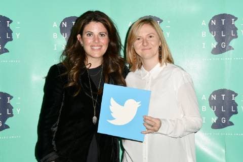 Monica Lewinsky and Katy Minshall attend The Diana Award Photocall at Alexandra Palace in London. NOVEMBER 12th 2018  SLIx184197