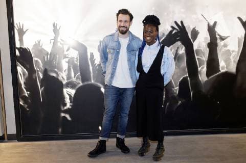 Jan Köppen and Ivy Quainoo at the Semmel Concerts Presselunch at the Verti Music Hall Berlin 13 11 2018 Foto:xT.xBartillax xFuturexImage