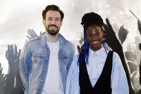 Jan Köppen and Ivy Quainoo at the Semmel Concerts Presselunch at the Verti Music Hall Berlin 13 11 2018 Foto:xT.xBartillax xFuturexImage