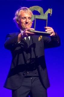 Spanish mountaineer and adventurer Jesus Calleja receives the National Television Ondas Award to the best TV host during the 65th Ondas Awards, at the Gran Teatre del Liceu, in Barcelona, Catalonia, Spain, 14 November 2018. 65th Ondas Awards !ACHTUNG: NUR REDAKTIONELLE NUTZUNG!  Copyright: xQuiquexGarciax GRAF8702 20181114-636778302690881257