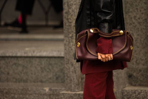 A chic showgoer attending Mercedes-Benz Fashion Week in Tbilisi, Georgia - Nov 3, 2018 - MBFWTbilisi: Spring 2019 Street Style Day 3, Tbilisi Georgia  Copyright: xAlexanderxCxLuquex h_00566122