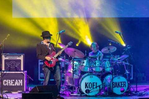 November 14, 2018 - Madison, Wisconsin, U.S - WILL JOHNS and KOFI BAKER during the Music of Cream 50th Anniversary Tour at the Orpheum Theater in Madison, Wisconsin Madison U.S. - ZUMAs135 20181114_zap_s135_016 Copyright: xDanielxDeSloverx