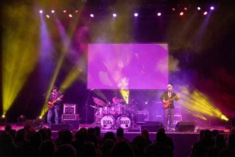 November 14, 2018 - Madison, Wisconsin, U.S - WILL JOHNS, KOFI BAKER and MALCOLM BRUCE during the Music of Cream 50th Anniversary Tour at the Orpheum Theater in Madison, Wisconsin Madison U.S. - ZUMAs135 20181114_zap_s135_002 Copyright: xDanielxDeSloverx