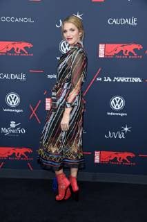Viviane Geppert in Aigner at the BUNTE New Faces Award Style in Spindler Klatt in Berlin