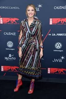 Viviane Geppert in Aigner at the BUNTE New Faces Award Style in Spindler Klatt in Berlin