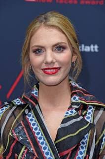 Viviane Geppert in Aigner at the BUNTE New Faces Award Style in Spindler Klatt in Berlin