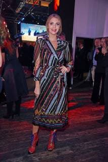 Viviane Geppert in Aigner at the BUNTE New Faces Award Style in Spindler Klatt in Berlin