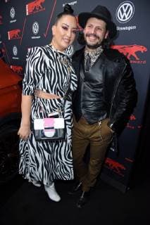 Manuel Cortez with his girlfriend Miyabi Kawai at the BUNTE New Faces Award Style at Spindler Klatt in Berlin