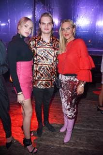 Natascha Ochsenknecht with daughter Cheyenne Ochsenknecht and son Wilson Gonzalez Ochsenknecht at the BUNTE New Faces Award Style in Spindler Klatt in Berlin